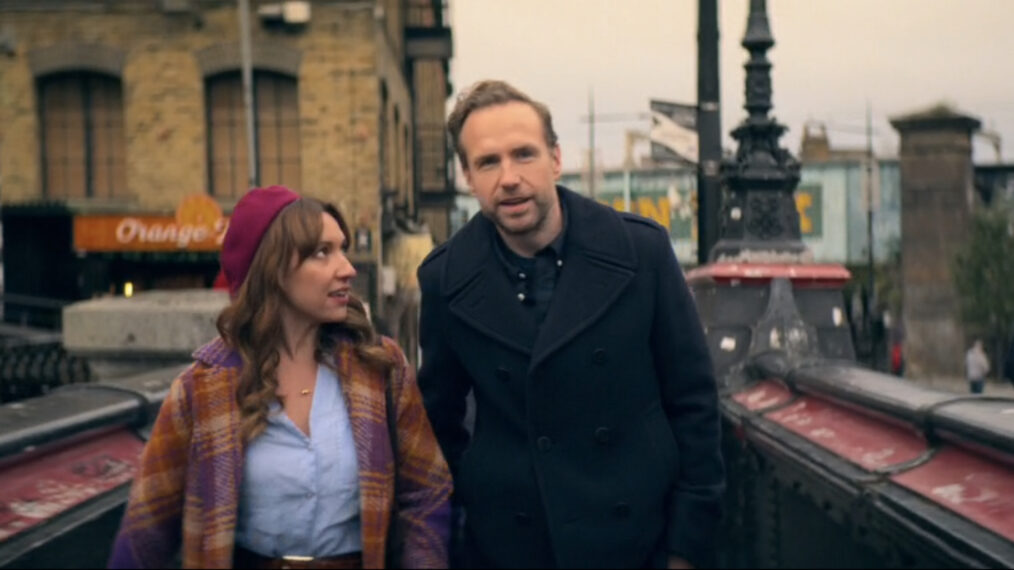 Rafe Spall and Esther Smith in Trying
