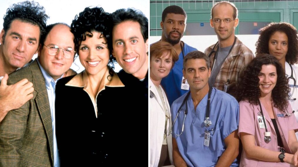 Seinfeld cast (L) and ER cast (R)