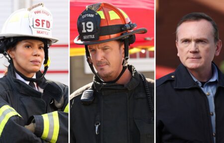 Merle Dandridge, Josh Randall, and Pat Healy on Station 19