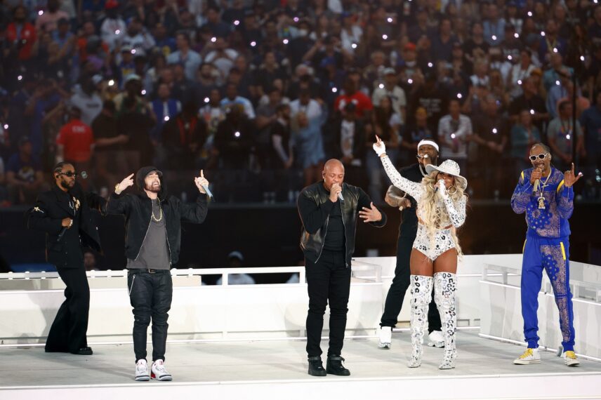 Super Bowl Halftime Show 2022 Eminem and Snoop Dogg
