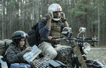 Terry Crews as Joe, Olivia Munn as Evie - Tales of the Walking Dead Season 1