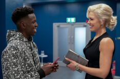 Toheeb Jimoh and Hannah Waddingham in Ted Lasso - Season 2