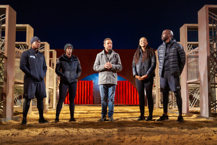 David Alexander, Justine Ndiba, T.J.Lavin, Shan Smith, and Xavier Prather in The Challenge: USA