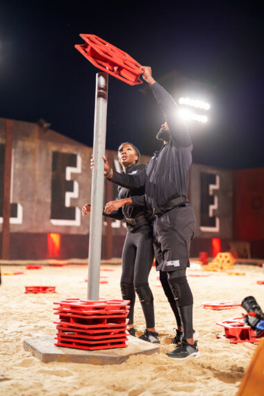 Azah Awasum and Melvin "Cinco" Holland Jr. in The Challenge USA