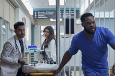 Manish Dayal, Anuja Joshi, and Malcolm-Jamal Warner in The Resident