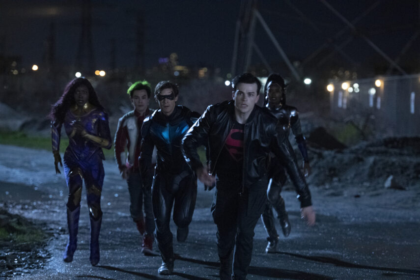 Anna Diop, Ryan Potter, Brenton Thwaites, Joshua Orpin, Damaris Lewis in Titans