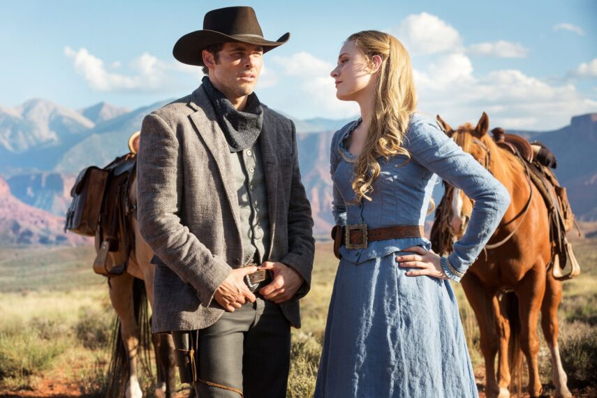Westworld Season 1 James Marsden and Evan Rachel Wood