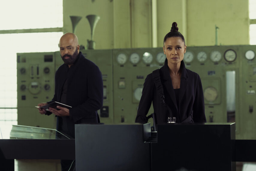 westworld season 4 episode 7, jeffrey wright as bernard, thandiwe newton as maeve