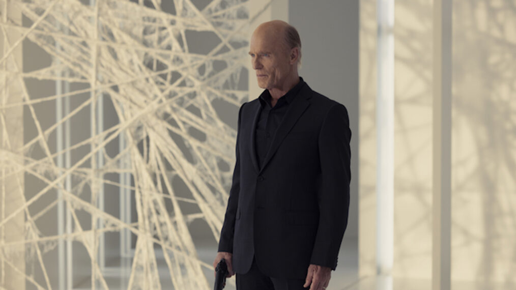 westworld season 4 episode 7, ed harris as the host in black