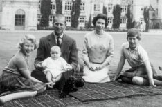 Queen Elizabeth at a Picnic with the Royal Family - Prince Andrew, Prince Philip, Princess Anne, Prince Charles