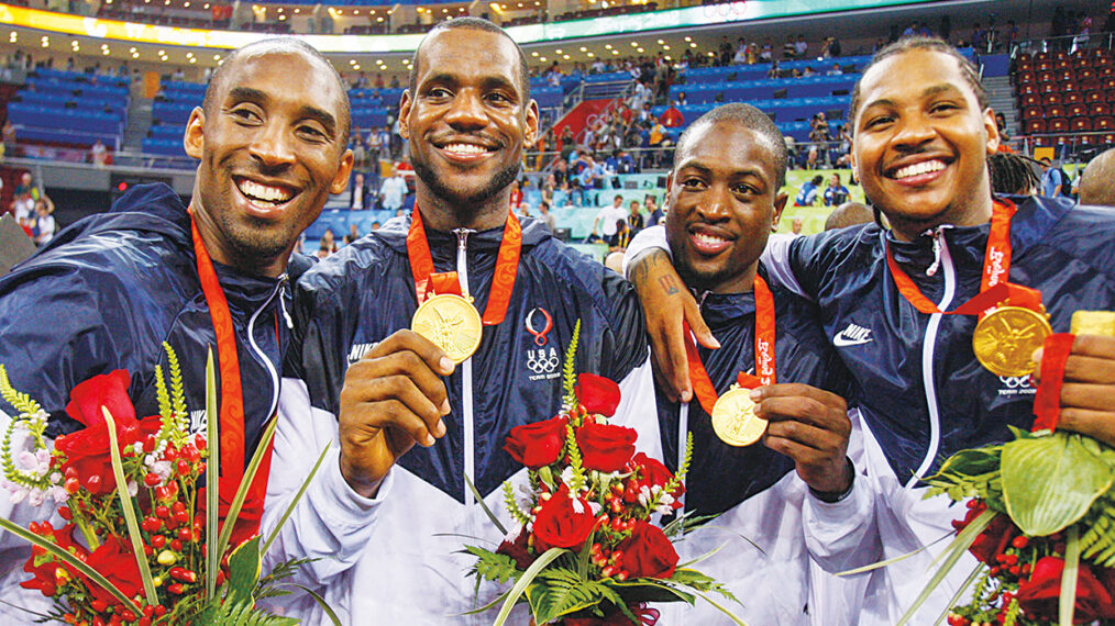 Beijing Olympics 2008 Kobe Bryant, Lebron James, Dwyane Wade and Carmelo Anthony