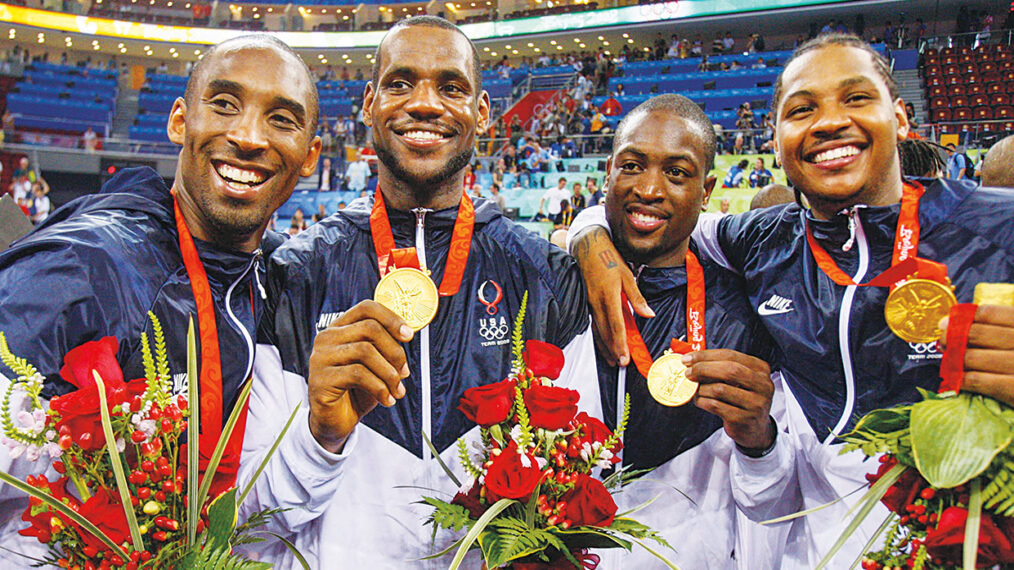 Beijing Olympics 2008 Kobe Bryant, Lebron James, Dwyane Wadeand and Carmelo Anthony