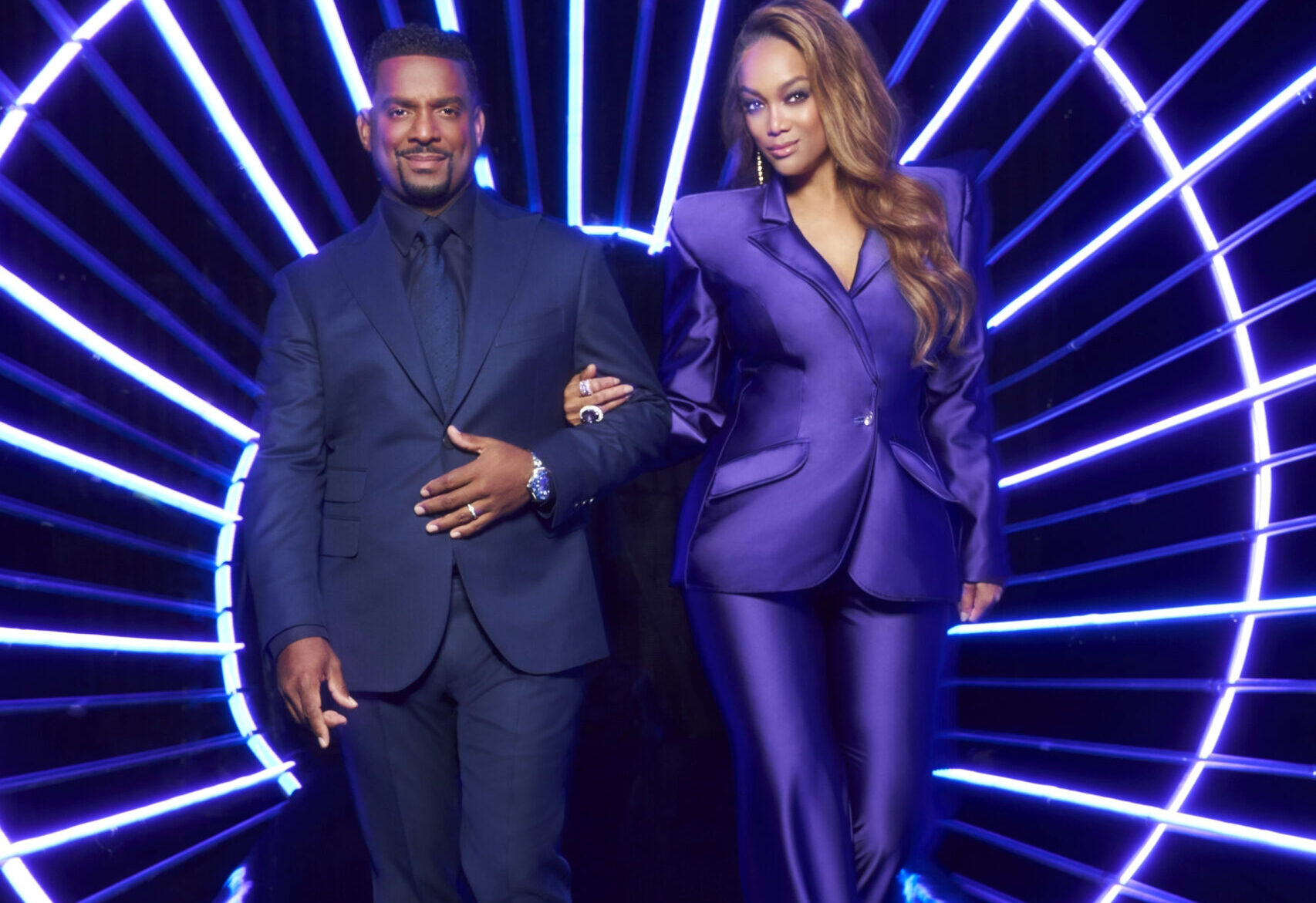 Alfonso Ribeiro and Tyra Banks