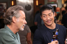 Steven Weber as Dean Archer, Brian Tee as Ethan Choi, Leon Addison Brown as Gerald Simmons in Chicago Med