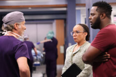 Steven Weber as Dean Archer, S. Epatha Merkerson as Sharon Goodwin, Guy Lockard as Dylan Scott in Chicago Med - Season 8, 'How Do You Begin to Count the Losses'