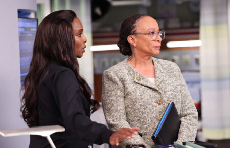 Marlyne Barrett as Maggie Lockwood, S. Epatha Merkerson as Sharon Goodwin in Chicago Med - Season 8