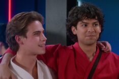 Tanner Buchanan and Xolo Mariduena in Cobra Kai - Season 5