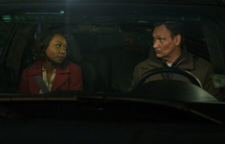 Amanda Warren as Regina Haywood and Jimmy Smits as Chief John Suarez in East New York