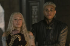 House Of The Dragon - Season 1 Episode 6 - Emma D'Arcy as Rhaenyra and John MacMillan as Laenor