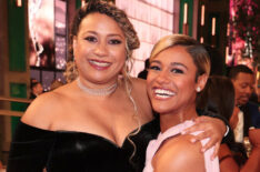 Tracie Thoms and Ariana DeBose at Emmys