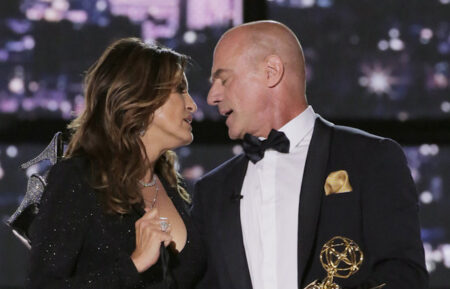 Mariska Hargitay and Christopher Meloni at 2022 Emmys