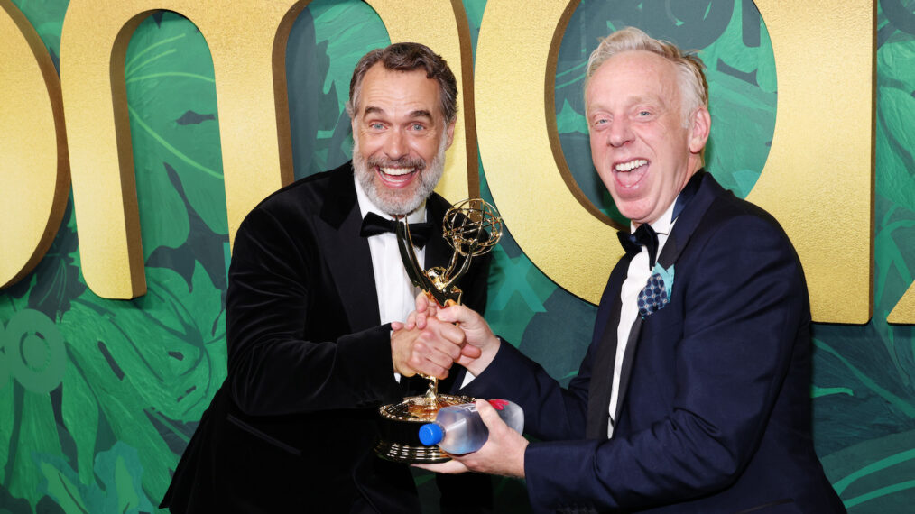 Murray Bartlett and Mike White attend the 2022 HBO Emmy's Party
