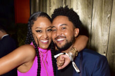Tia Mowry and Tahj Mowry attend Netflix 2022 Emmy Awards After Party