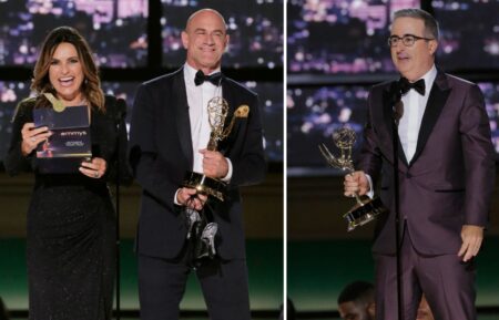 Mariska Hargitay, Christopher Meloni, John Oliver at 2022 Emmys