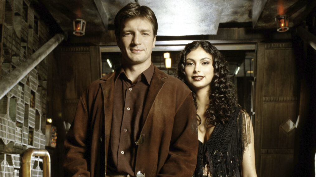 Firefly - Nathan Fillion as Malcolm Reynolds and Morena Baccarin as Inara Serra