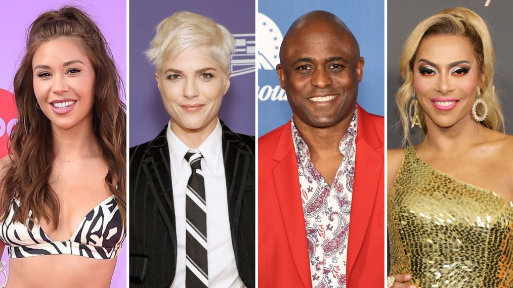 (L-R) Gabby Windey, Selma Blair, Wayne Brady, Shangela