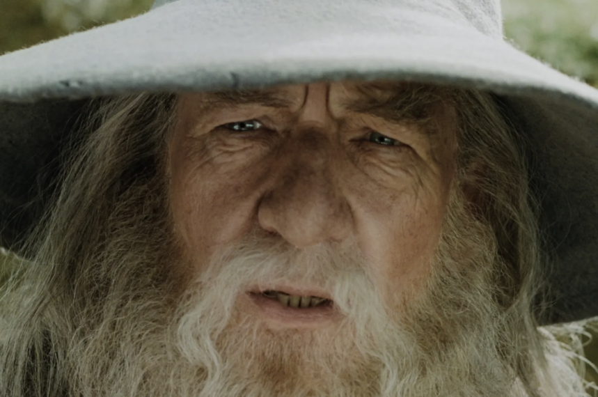 Ian McKellan as Gandalf in Lord of the Rings
