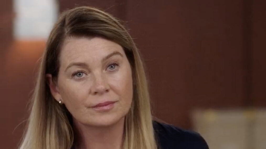 Ellen Pompeo as Meredith in Grey's Anatomy