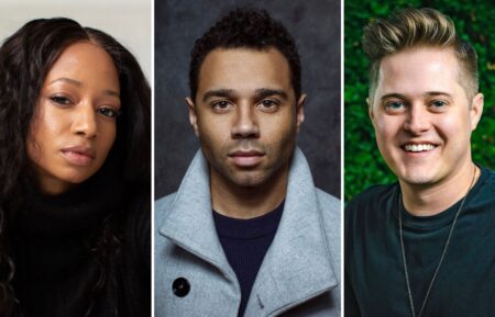 HSMTMTS Season 4 cast Monique Coleman, Corbin Bleu, and Lucas Grabeel