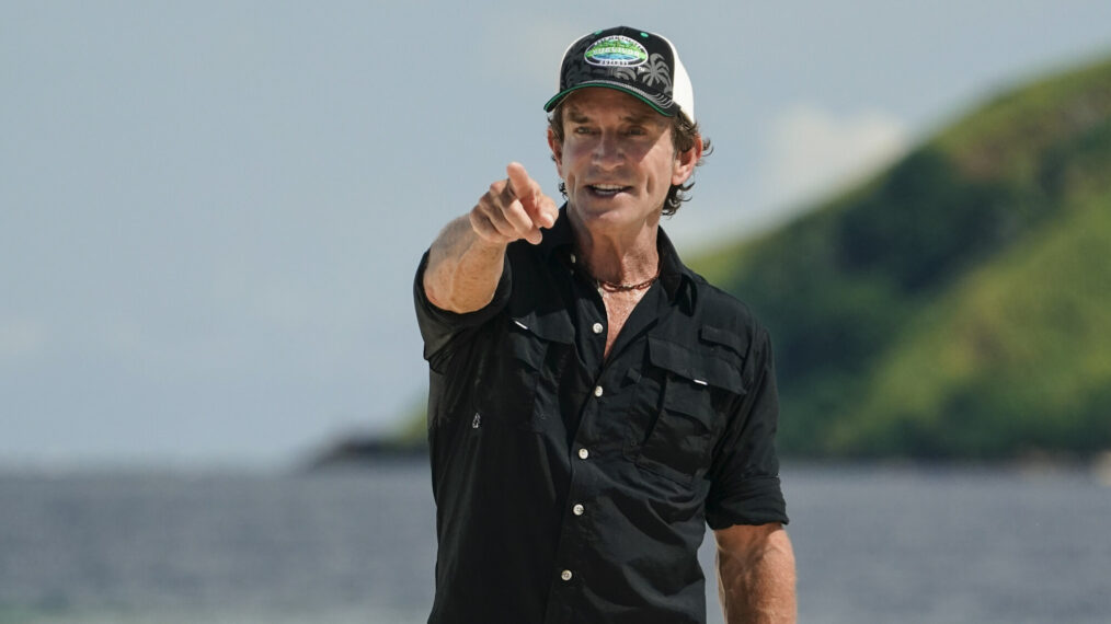 Jeff Probst pointing in Survivor - Season 43