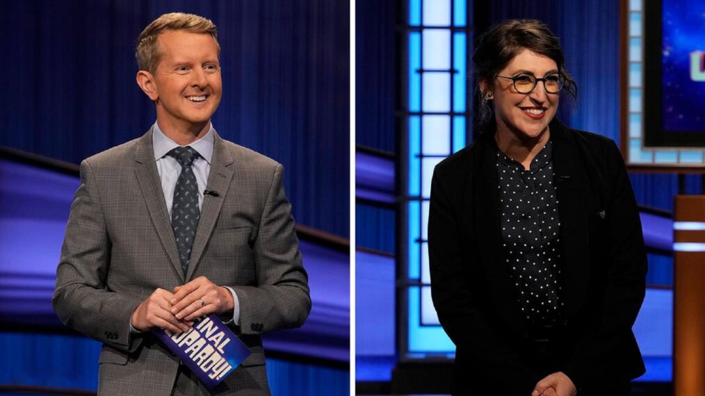 Jeopardy Ken Jennings and Mayim Bialik