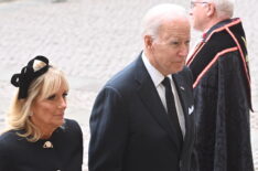 Joe Biden and the First Lady Jill Biden at The State Funeral Of Queen Elizabeth II