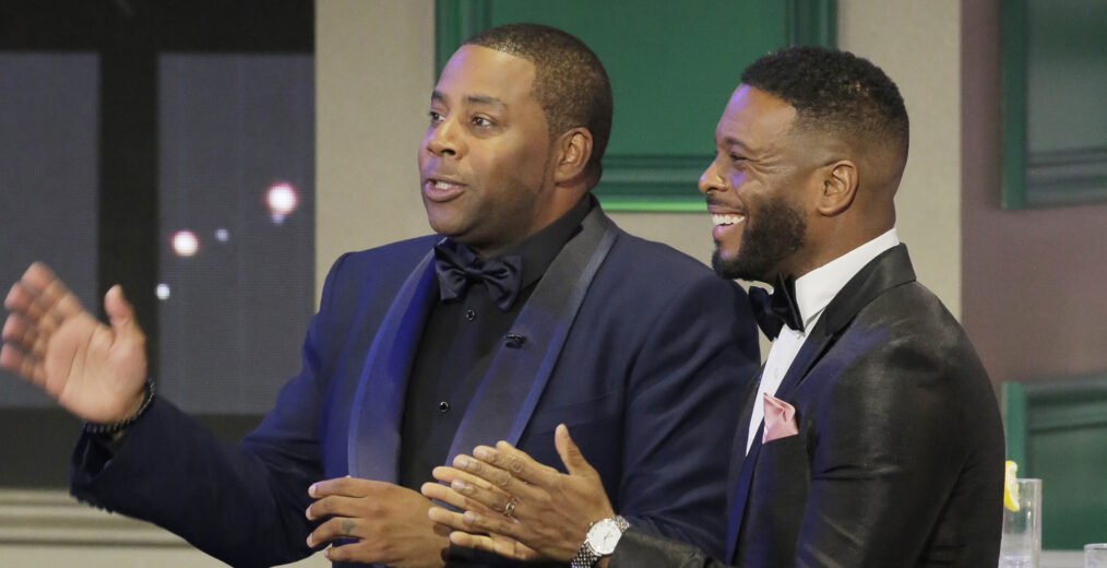 Kenan Thompson and Kel Mitchell at Emmys