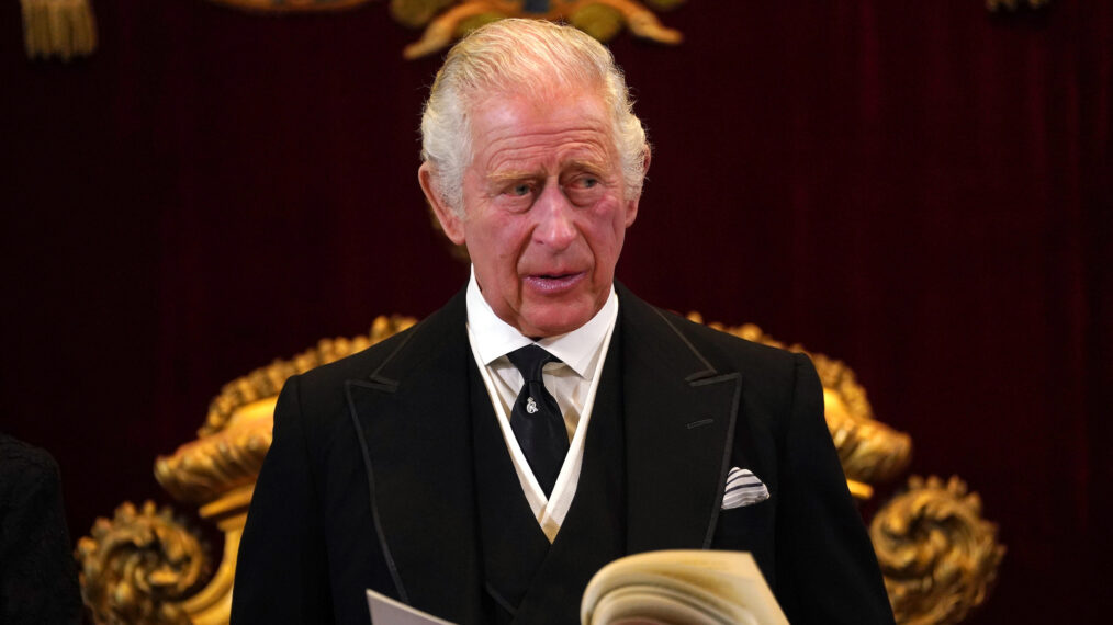 King Charles III during the Accession Council at St James's Palace, London