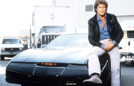 David Hasselhoff as Michael Knight in Knight Rider