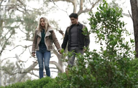 La Brea Season 2 Natalie Zea and Nicholas Gonzalez