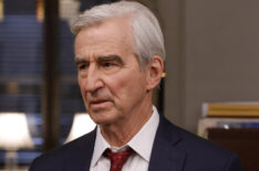 Sam Waterston as D.A. Jack McCoy in Law & Order Crossover