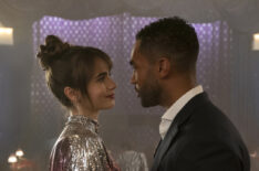 Lily Collins and Lucien Laviscount in Emily In Paris Season 3