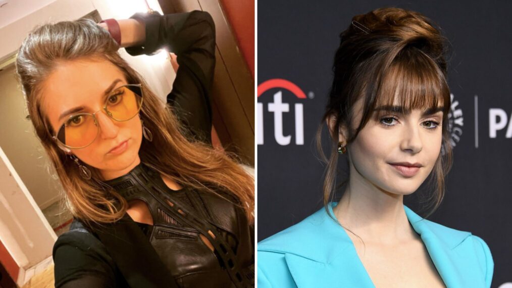 Razzlekhan and Lily Collins