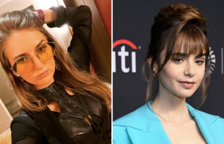 Razzlekhan and Lily Collins