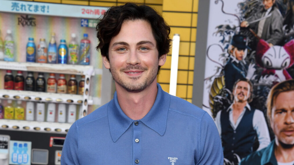 Logan Lerman attends the Los Angeles premiere of 'Bullet Train'