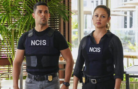 Wilmer Valderrama as Special Agent Nicholas “Nick” Torres and Vanessa Lachey as Jane Tennant in NCIS Hawai'i