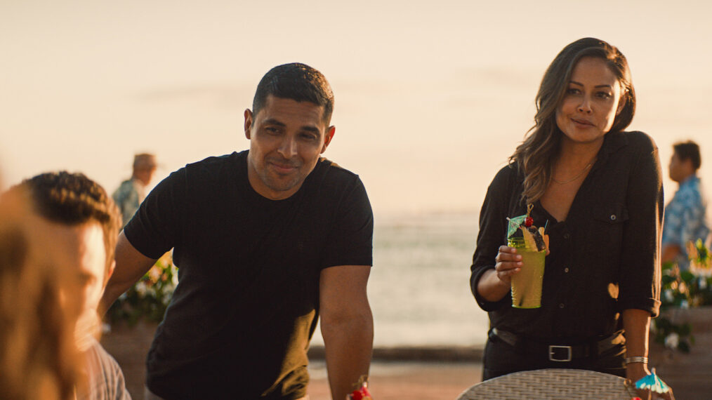 Wilmer Valderrama as Special Agent Nicholas “Nick” Torres and Vanessa Lachey as Jane Tennant in NCIS: Hawai'i
