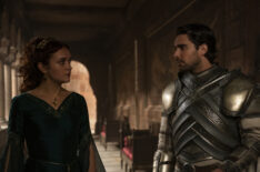 Olivia Cooke as Alicent Hightower, Fabien Frankel as Sir Criston Cole in 'House of the Dragon' Season 1