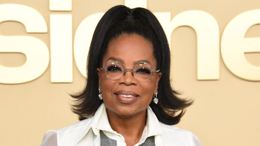 Oprah Winfrey attends Premiere Of Apple TV +'s Sidney