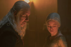 House of the Dragon - Season 1 Episode 4 - Paddy Considine as Viserys, Milly Alcock as Rhaenyra Targaryen